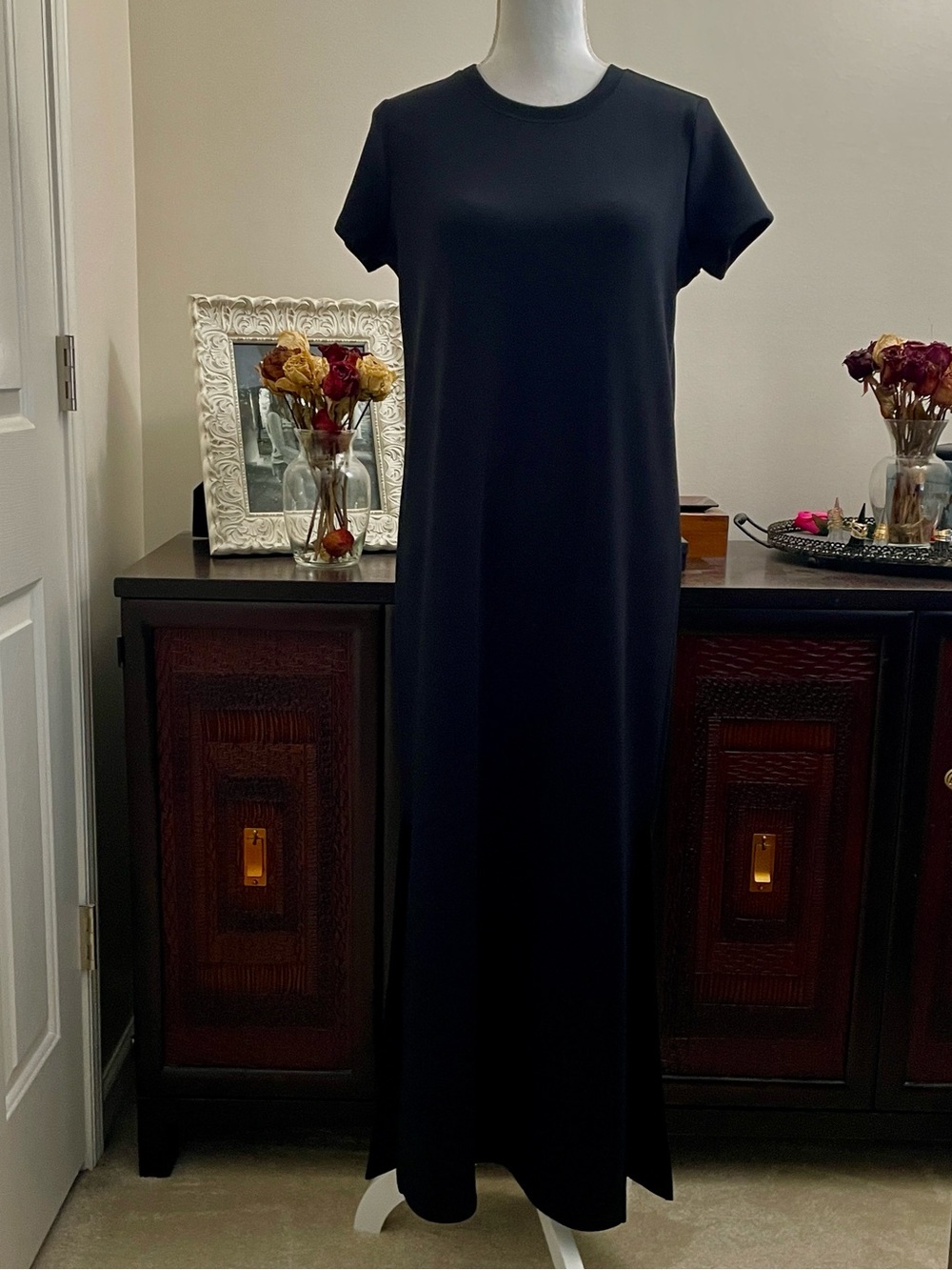 Spanx AirEssentials Side Slit Maxi Dress size Medium - Picture 2 of 10